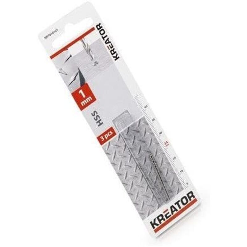 foto del prodotto 3 punte per ferro in hss metallo 1x34mm kreator
