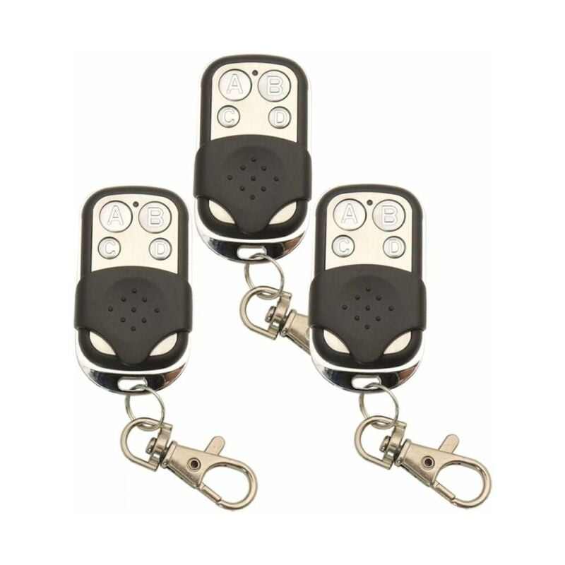 foto del prodotto 3 pz 433.92 mhz copia universale senza fili di controllo remoto chiave fob trasmettitore rf per clone porta del garage apri del cancello 433 mhz