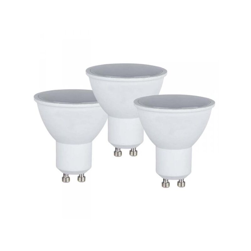 foto del prodotto 3 pz lampada led gu10 5w 220v 110 gradi bianco neutro 4000k diffusore opale sku 217270