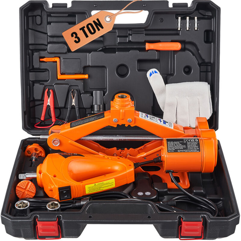 foto del prodotto 3 ton elettrico auto jack a forbice jack da pavimento strumento di riparazione mophorn