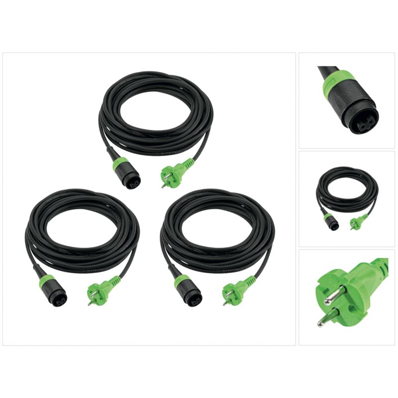 foto del prodotto 3 x cavo festool plug it h 05 rn f 2x1 4m 240 v 499851 