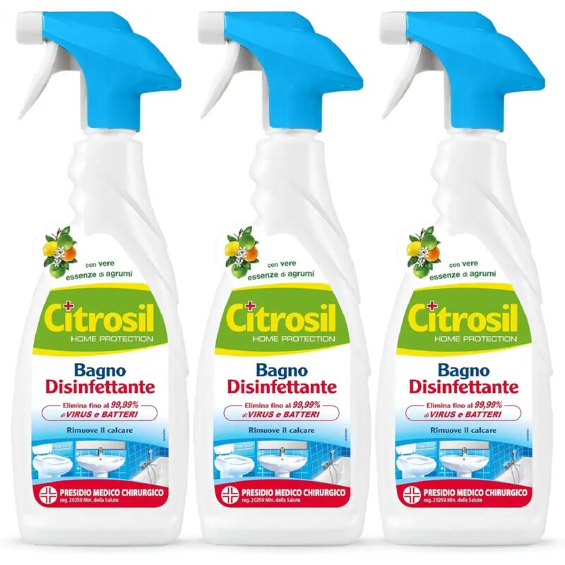 foto del prodotto 3 x citrosil sgrassatore bagno disinfettante 650ml con essenze di agrumi