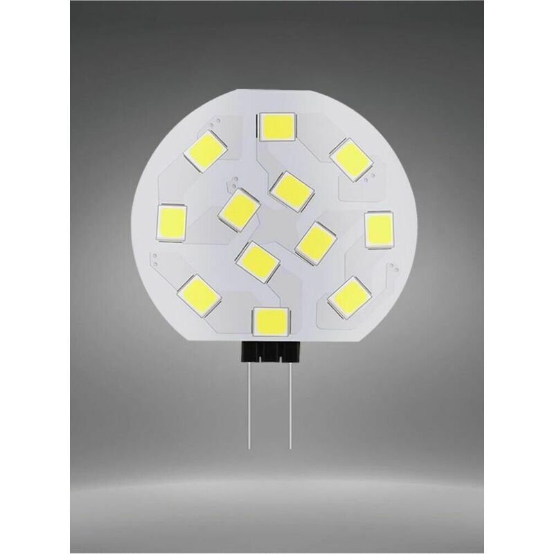 foto del prodotto 3 x lampadina 12 led luce bianca lampada slim piastra tonda g4 2 watt