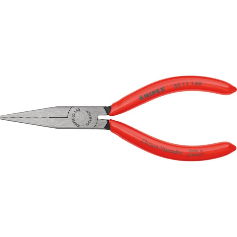 foto del prodotto 30 11 140 pinza per meccanica a becchi lunghi rivestiti in resina sintetica bonderizzata nera 140 mm