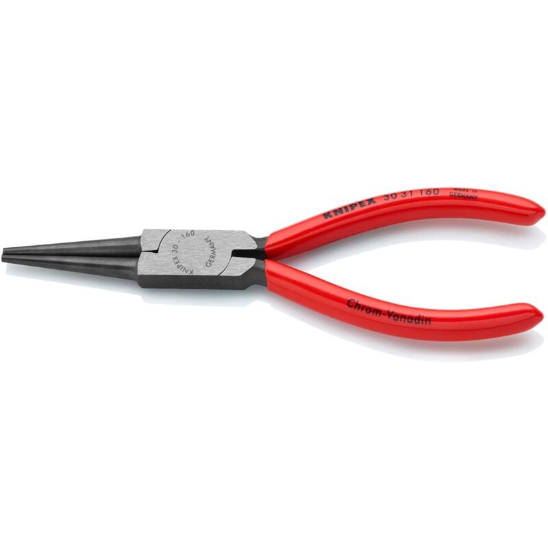 foto del prodotto 30 31 160 pinza per meccanica a becchi lunghi rivestiti in resina sintetica bonderizzata nera 160 mm