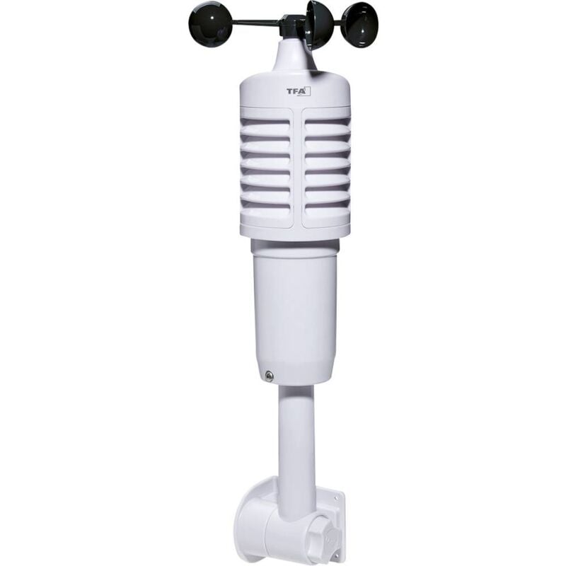 foto del prodotto 30.3801.02 indicatore del vento per stazioni meteorologiche tfa wifi 35.8001, 35.8002, tramite app 35.8000, velocit del vento, bianco tfa