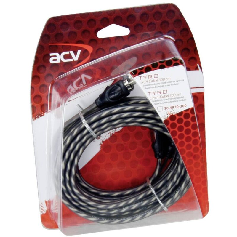 foto del prodotto 30.4970 300 cavo rca 3 m 2x spina rca 2x spina rca acv