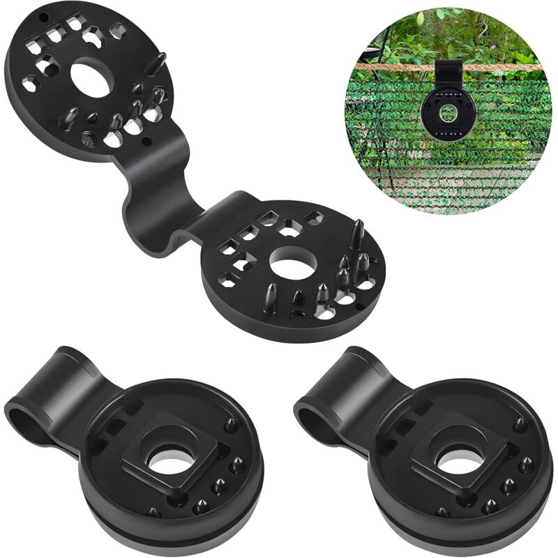 foto del prodotto 30 clip in plastica per fissaggio di teli ombreggianti rotondi, clip per fissaggio e posizionamento di reti parasole, accessori per reti parasole