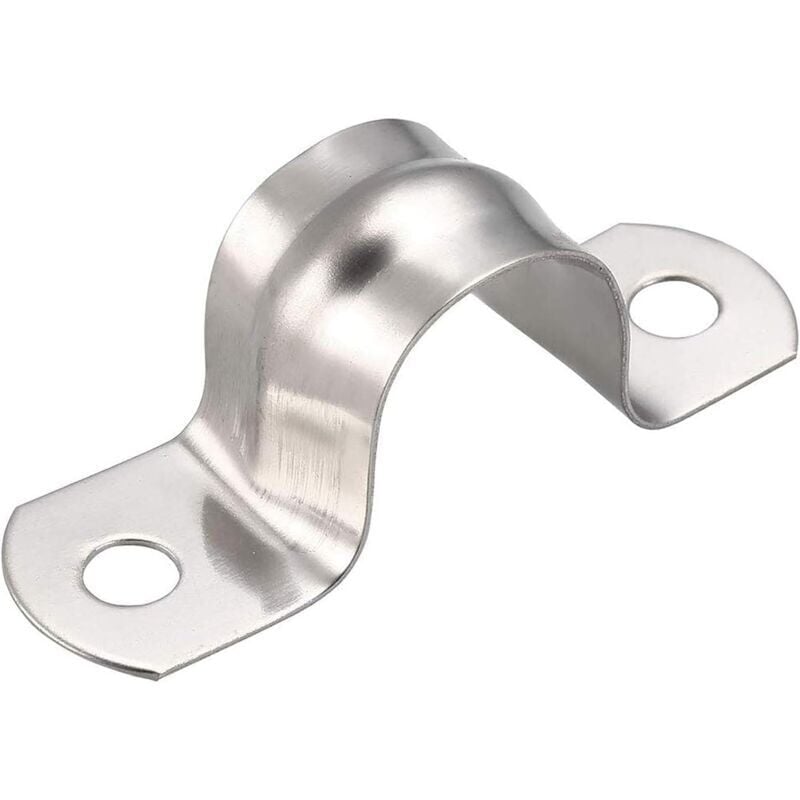 foto del prodotto 30 pezzi 20 mm tubo a u 304 acciaio inossidabile morsetto per tubi morsetto a forma di u tubo morsetto di fissaggio