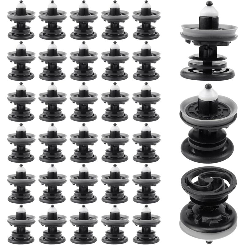 foto del prodotto 30 pezzi 7l6868243 clip di plastica per finiture auto, elementi di fissaggio per pannelli porta interni compatibili con vw golf 5 6 7 t4 t5 passat