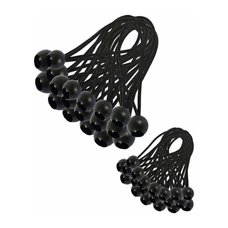 foto del prodotto 30 pezzi corda elastica, corda per telone, corda elastica, corda elastica per gazebo, telone, campeggio, tenda, tende estensione imbracatura 200 mm 
