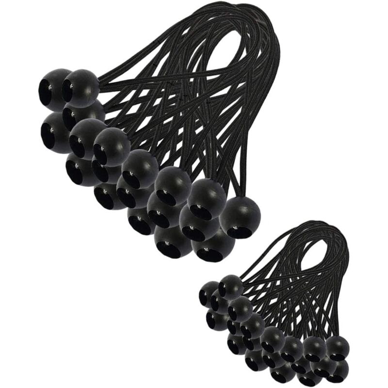 foto del prodotto 30 pezzi di corda elastica, corda elastica per telo, corda elastica, corda elastica per padiglione, telo, campeggio, tenda, imbracatura di estensione