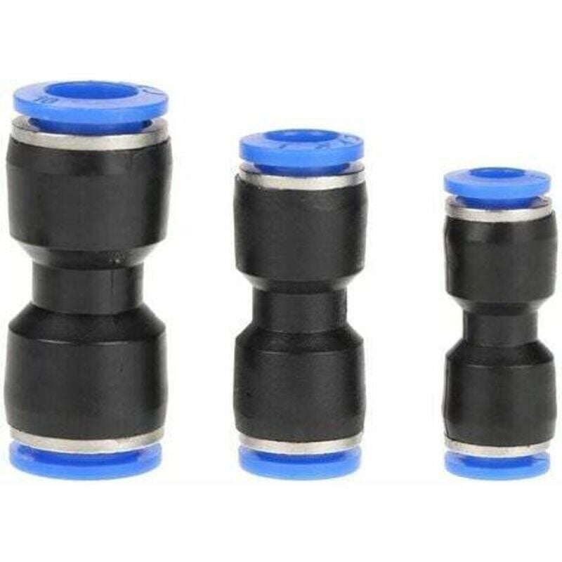 foto del prodotto 30 pezzi raccordi pneumatici dritti 10 mm 8 mm 6 mm raccordi a innesto rapido raccordo pneumatico dritto raccordi a sgancio rapido lablanc