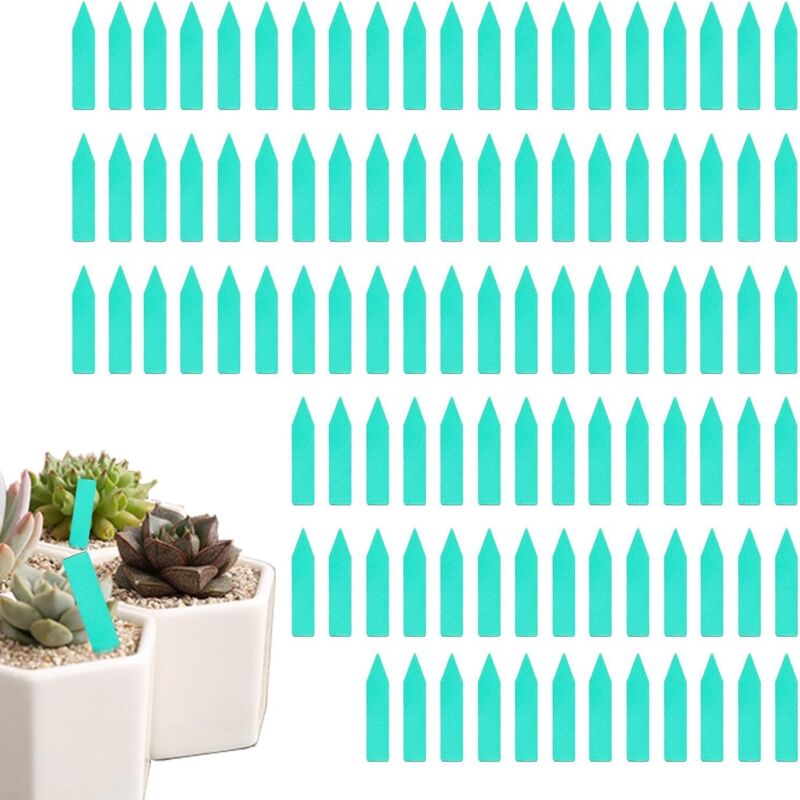 foto del prodotto 300 etichette riutilizzabili da giardino con penne etichette per piante in plastica impermeabili etichette per vivai per esterni sollbry