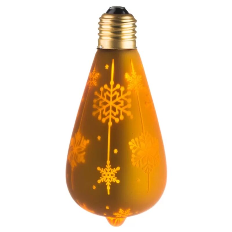 foto del prodotto 30050130001 lampadina led e27 0,5w st64 360 ambiente decorativo neve oro ecolicht