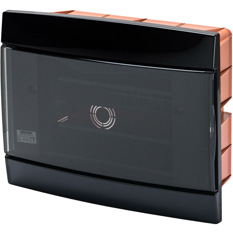 foto del prodotto gewiss gw 40225tn centralino da arredo da incasso nero toner 8m