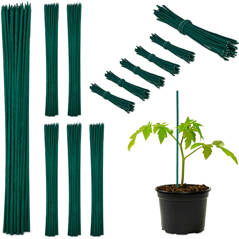 foto del prodotto 300x canne di bamb 30 cm, set da 300 bastoni 5 mm , paletto sostegno per piante rampicanti o decorazione, verdi
