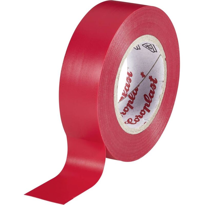 foto del prodotto 302 302 25 rd nastro isolante rosso l x l 25 m x 15 mm 1 pz. coroplast