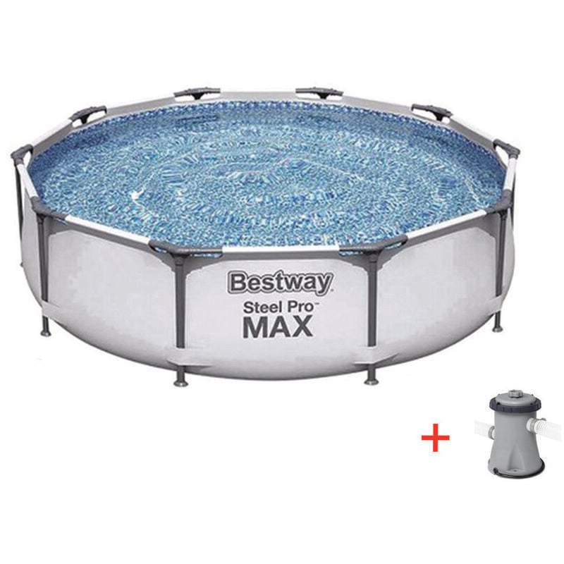 foto del prodotto bestway piscina steel pro max tonda con telaio portante cm.366x76h. cm.366x76h. capacit lt.6473 art.56416 