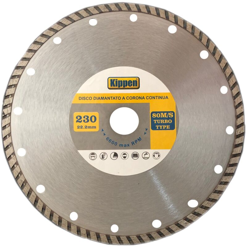 foto del prodotto 3033b disco diamantato turbo, 230 mm kippen