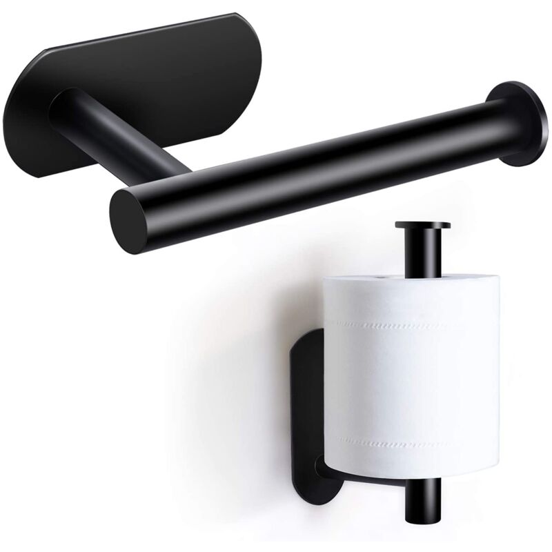 foto del prodotto 304 punch free towel rack set paper roll holder towel rack bathroom hook