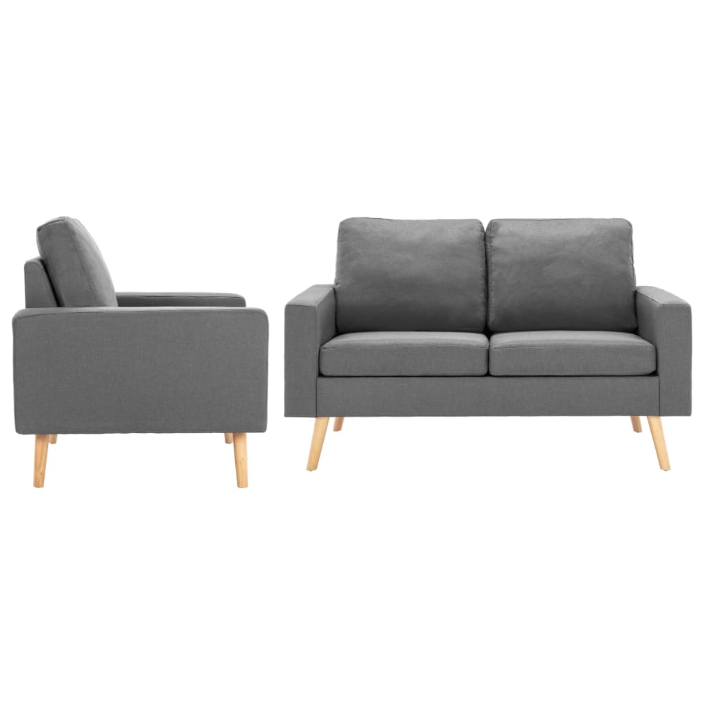 foto del prodotto 3056614 2 piece sofa set fabric light grey 288693 288703 