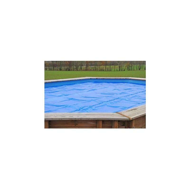 foto del prodotto copertura isotermica gre azzurra per piscina ovale da 487x287 cm