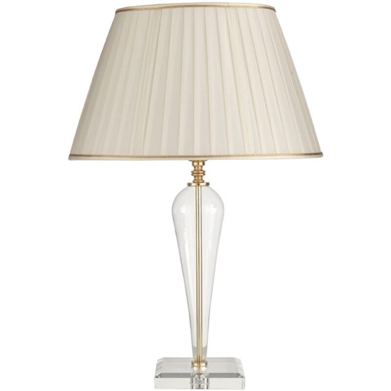 foto del prodotto ondaluce lampada da tavolo ravel 40x63 cm in vetro lavorato a mano oro