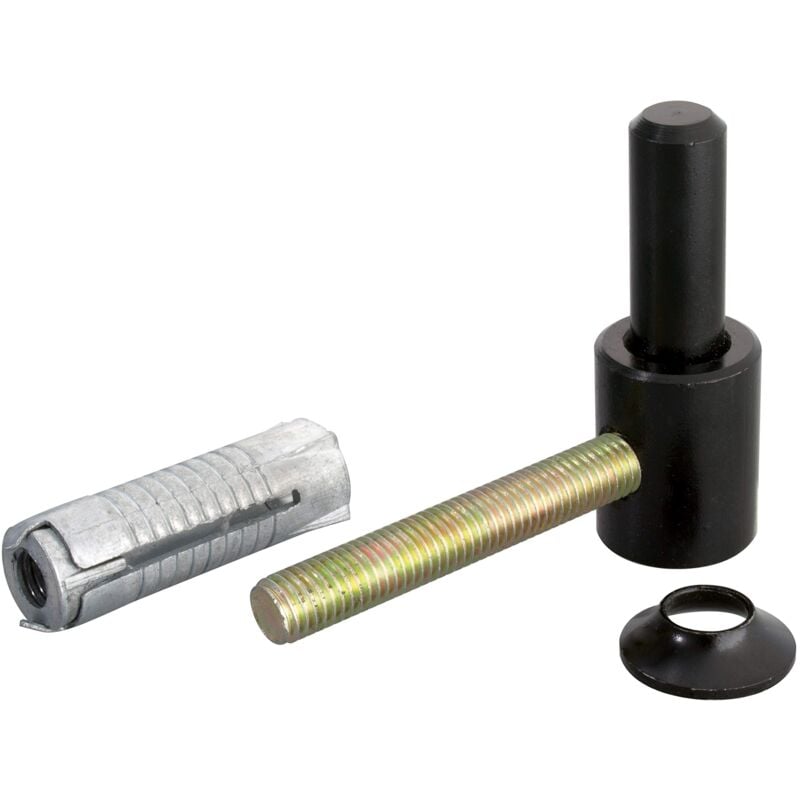 foto del prodotto 307363 cardine da avvitare, con filettatura metrica, vernice ad immersione nera, entrata 14 mm, 65 x 33 mm alberts