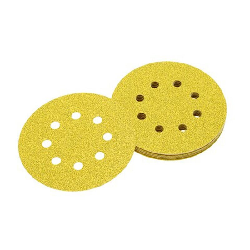 foto del prodotto 25pz disco abrasivo per levigatrice da 125mm con velcro, grana 240 dewalt
