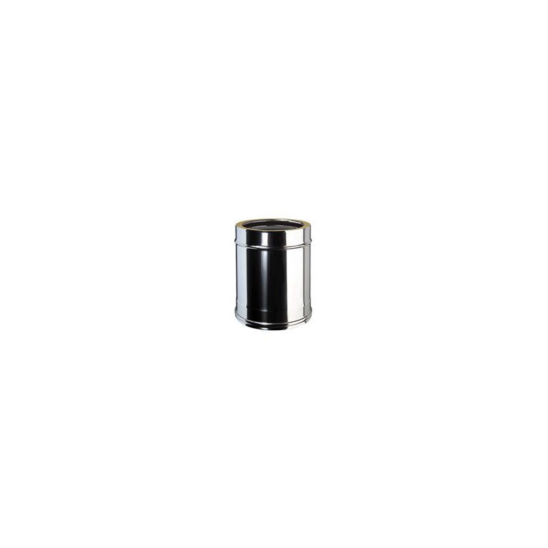 foto del prodotto tubo doppia parete coibentato da 33 cm, acciaio inox 80 130 mm