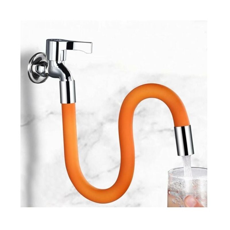 foto del prodotto 30cm tubo flessibile di prolunga per rubinetto della cucina, tubo flessibile per rubinetto della cucina mobile a 360 gradi tubo flessibile di