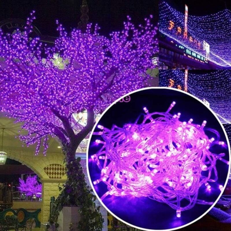 foto del prodotto 30m 300 luci a led per carnevale, matrimonio, esterno, interno, giardino, illuminazione, luci a led per albero di natale, decorazione, gazebo, colore