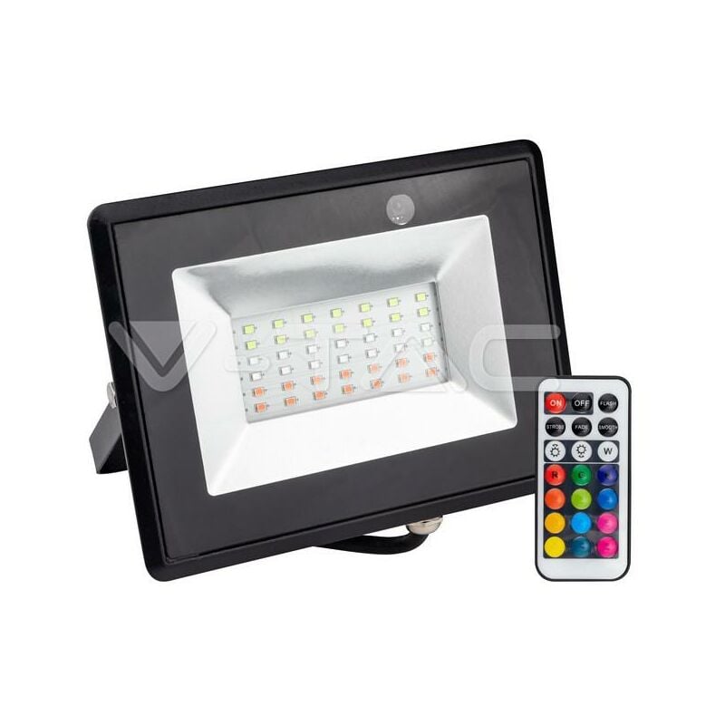 foto del prodotto 30w led proiettore con telecomando rgb ip65