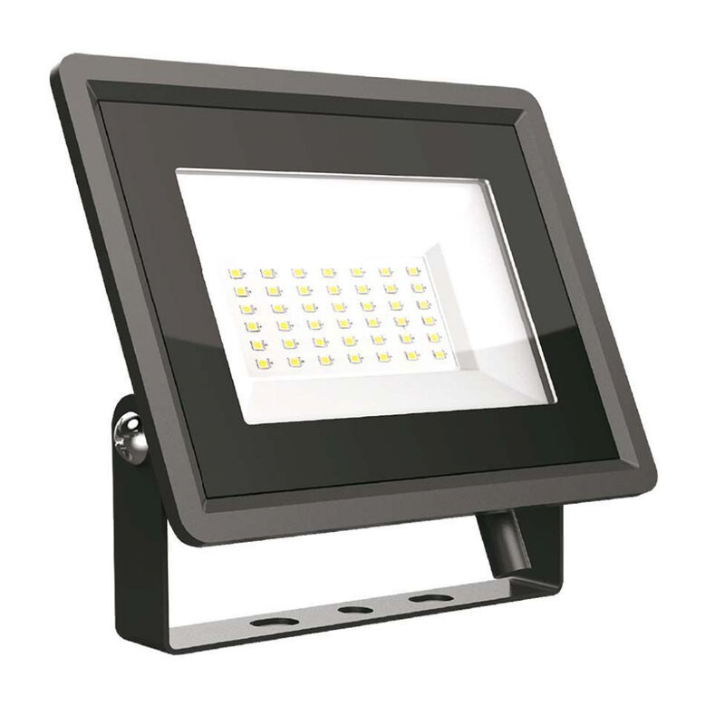 foto del prodotto 30w led proiettore smd f series corpo nero 4000k luce naturale