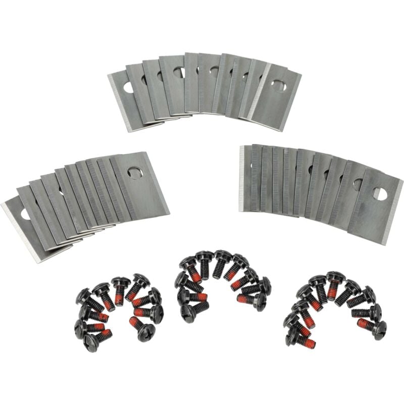 immagine 0 del prodotto 30x lama di ricambio compatibile con ecovacs goat tagliaerba argento, in acciaio inox vhbw