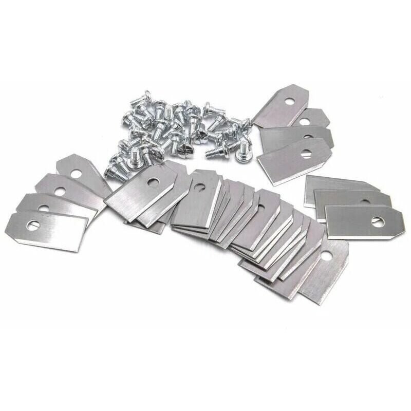 foto del prodotto 30x lame compatibili con husqvarna automower 105 108 210c 220ac 305 308 308x 310 315 320 330x 420 430x 440 450x g1 g2 e altri acciaio, 0,75 mm 