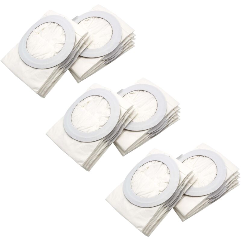 foto del prodotto 30x sacchetto compatibile con nilfisk adgility 6x, back vac 6, comfort pak 6 aspirapolvere carta bianco vhbw