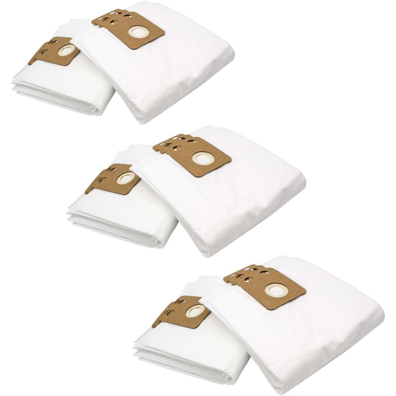 foto del prodotto 30x sacchetto compatibile con nilfisk vp 3000, hds 1005, hds 2000, gsn 1010 aspirapolvere microfibra, 50cm x 23cm bianco vhbw
