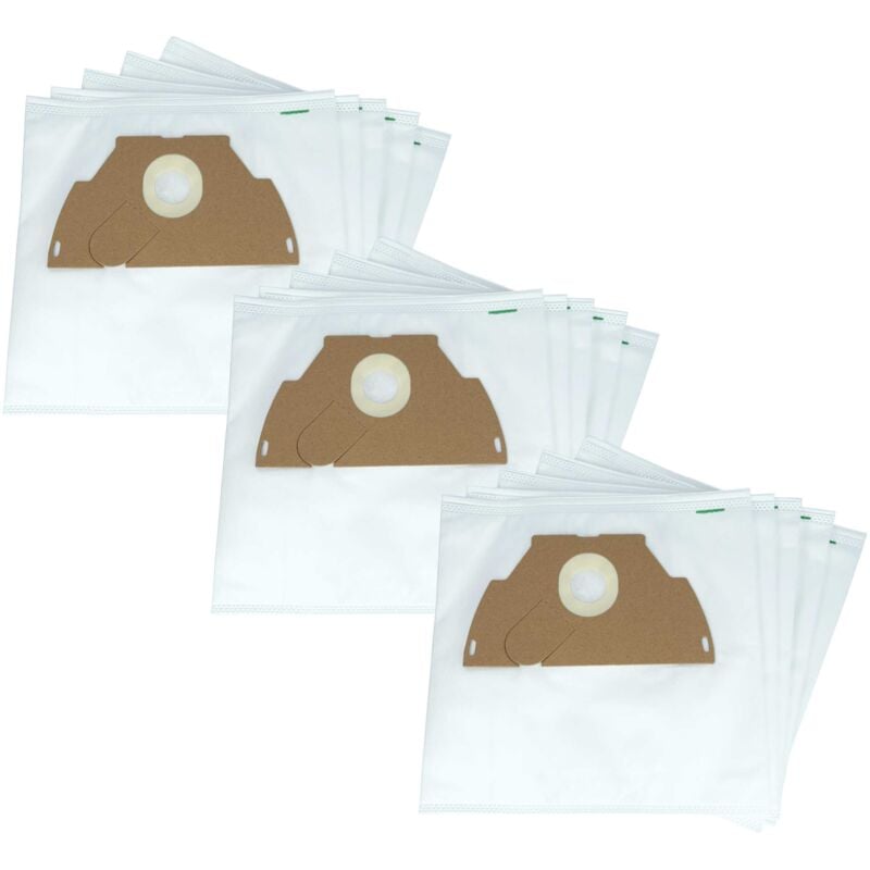 foto del prodotto 30x sacchetto compatibile con tornado to 1111 elyps, to 1112 elyps, to 1113 j elyps aspirapolvere - in microfibra, 28cm x 21,5cm, bianco - vhbw