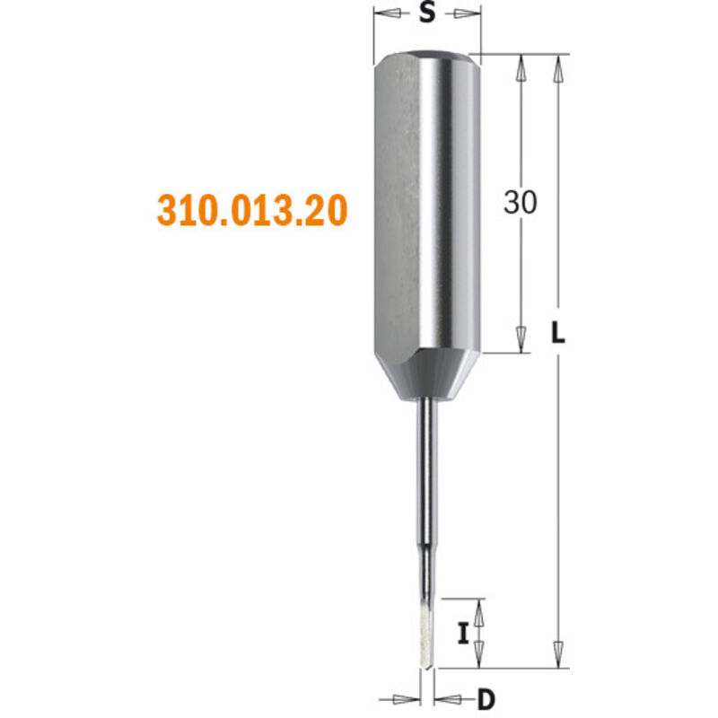foto del prodotto 310.030.22 punta foratrice f cieco xtreme hwm s 10x25 d 3x18x57.5 sx