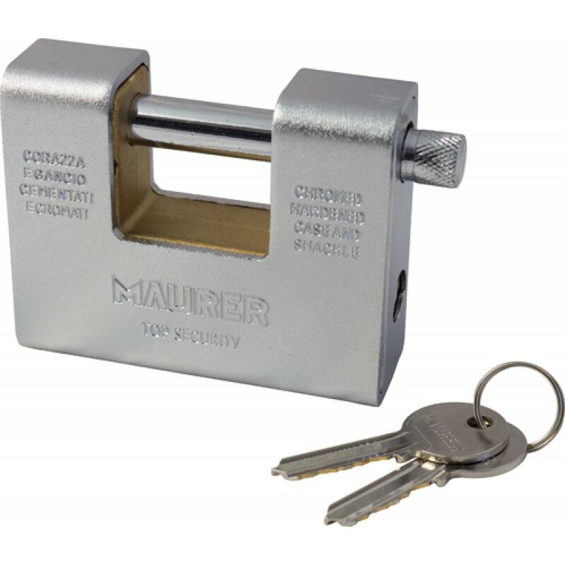 foto del prodotto 3100190 lucchetto quadrato per tenda corazzata 80 mm. maurer