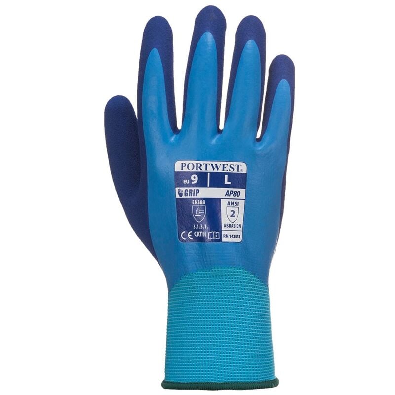 foto del prodotto guanti impermeabili grip liquid pro blue 9