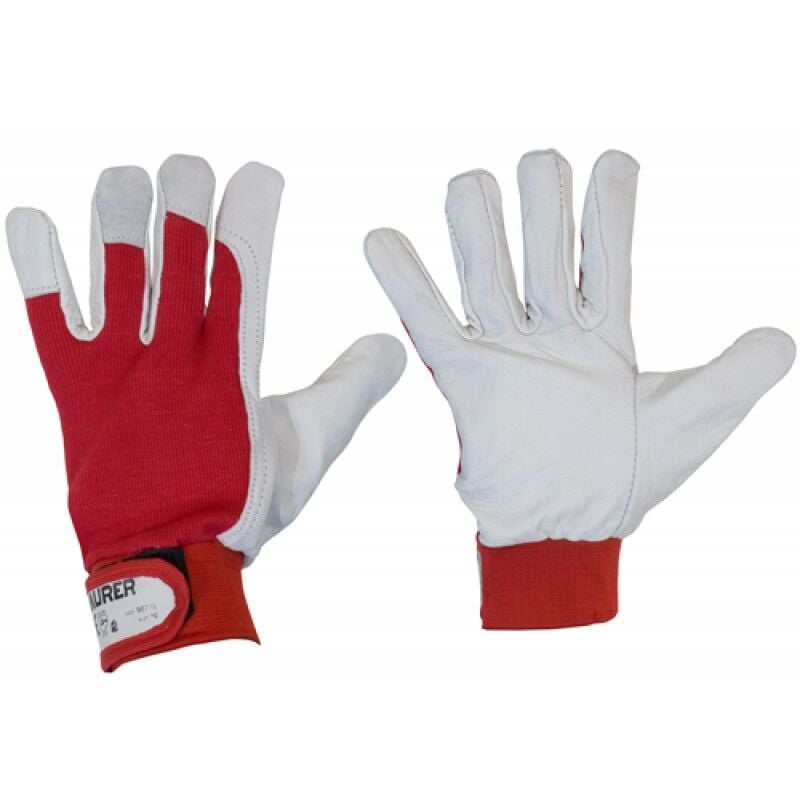foto del prodotto guanti lavoro pelle golf tg. 9 maurer dorso tessuto