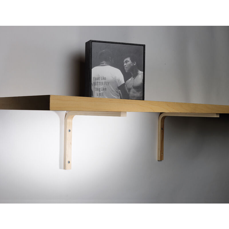 foto del prodotto reggimensola mod.elle legno naturale 150 mm