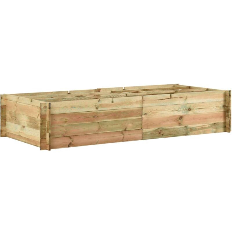 foto del prodotto vidaxl fioriera giardino letto vegetale in legno di pino 197x100x40cm