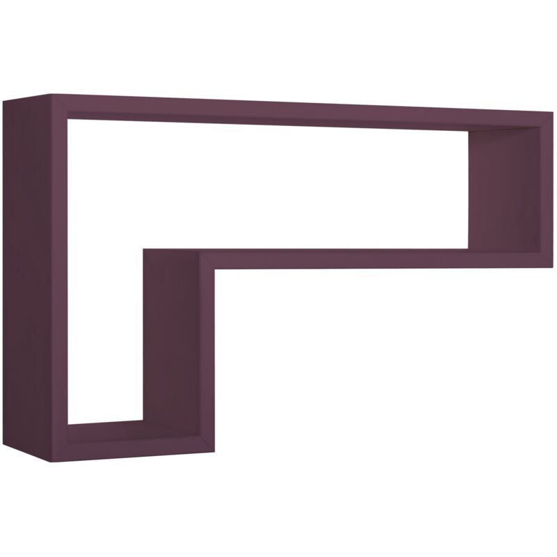 foto del prodotto mensola parete rettangolare viola scaffale salotto soggiorno camera lettera