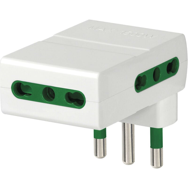 immagine 0 del prodotto adattatore vimar spine e prese adattatori 3 uscite bianco ri.00311.b