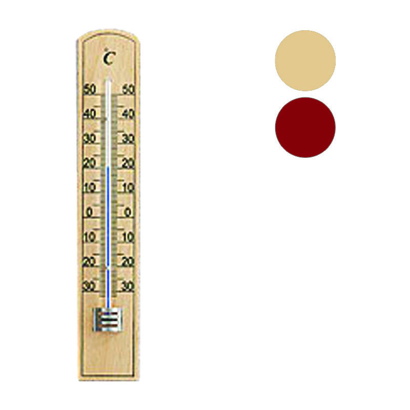 foto del prodotto termometro legno eco scuro mm.260x36