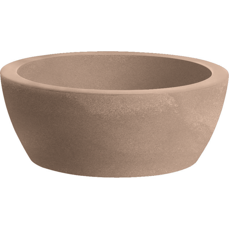 foto del prodotto vaso ciotola resina thetis cm. 40 avana